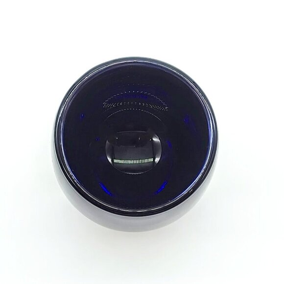 Crate & Barrel Sapphire Blue Diva Glass Votive Candle Holder - Picture 3 of 5